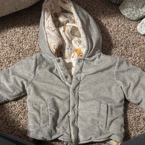 Kids' Cozy Gray Hooded Sweatshirt